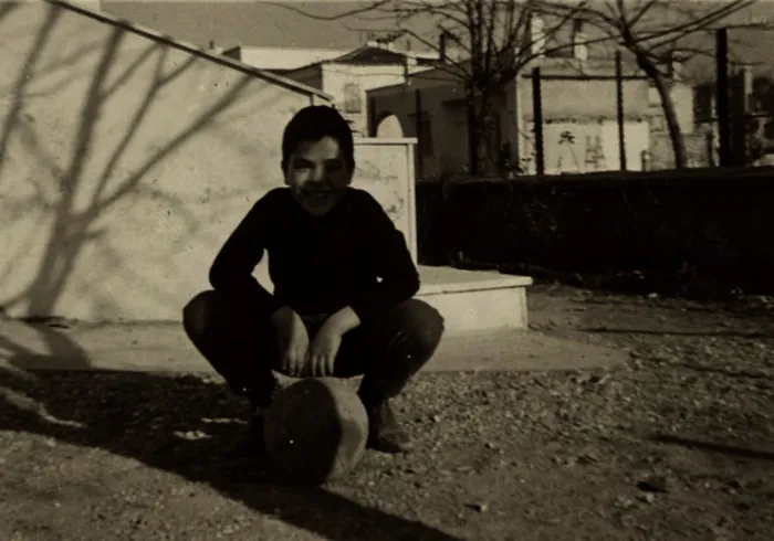 Argyris Dinopoulos as a schoolboy, mid-1960s